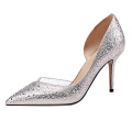 High Heels Pumps Stiletto Sexy Girl Silver Crystal Ladies Wedding Bride Shoes Heels Womens Heels Stilettos Shoes